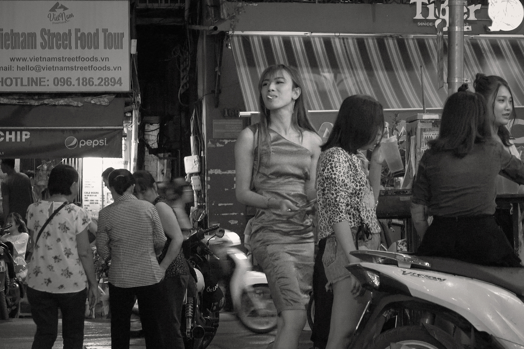 Christoph Radke, Vietnam, Hanoi, Ho Chi Minh City, Bui Vien am Abend, 2018